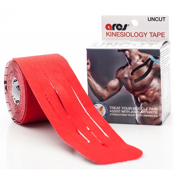 Тейп kinesio 5 см*5 м фонарь синий Ares